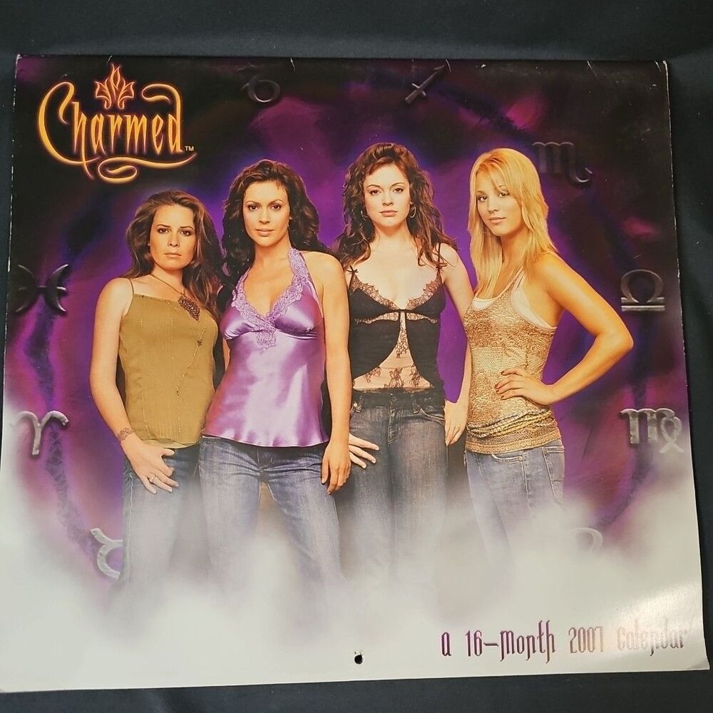Charmed 2007 Calendar Alyssa Milano Rose McGowan Holly Marie Combs Kaley Cuoco